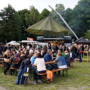 Blick auf den Festplatz