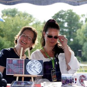 Team vom Merchandising-Stand